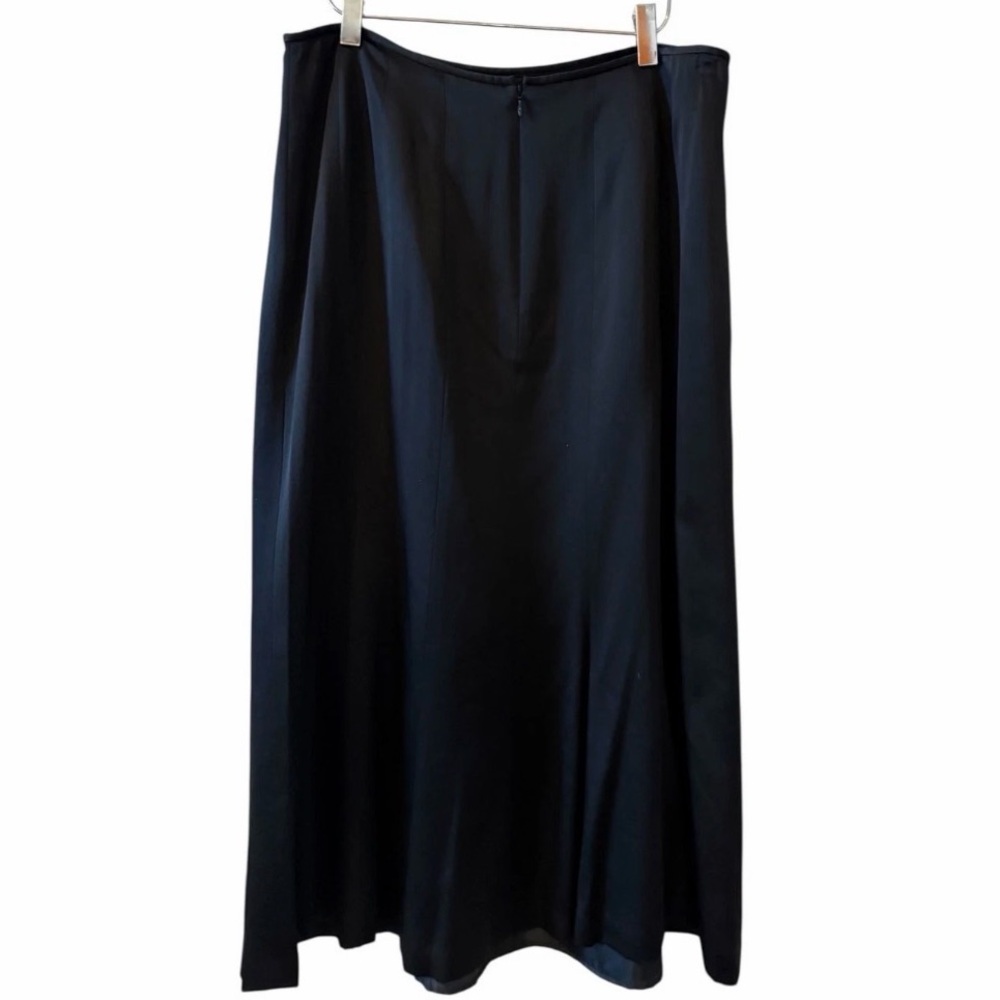 Talbot Black Silk Maxi Skirt NWT